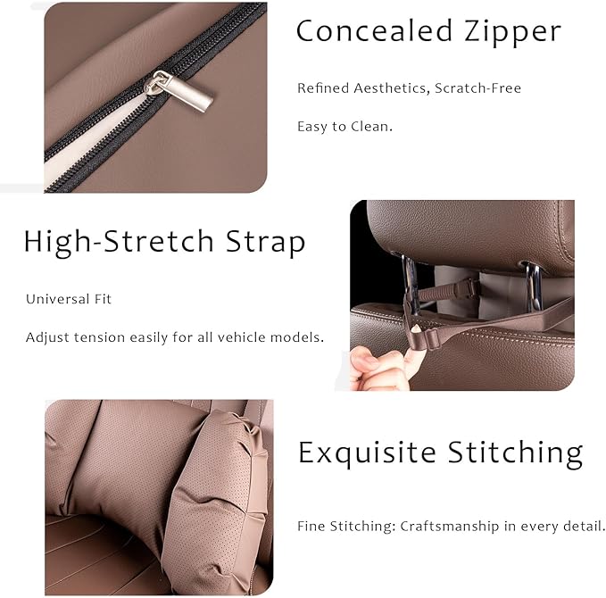 Car Neck Pillow & Lumbar Support for Mazda MX-5 Miata 2019-2023 Ergonomic Breathable Mesh Auto Seat Back Cushion Headrest,Black-Neck & Lumbar Set