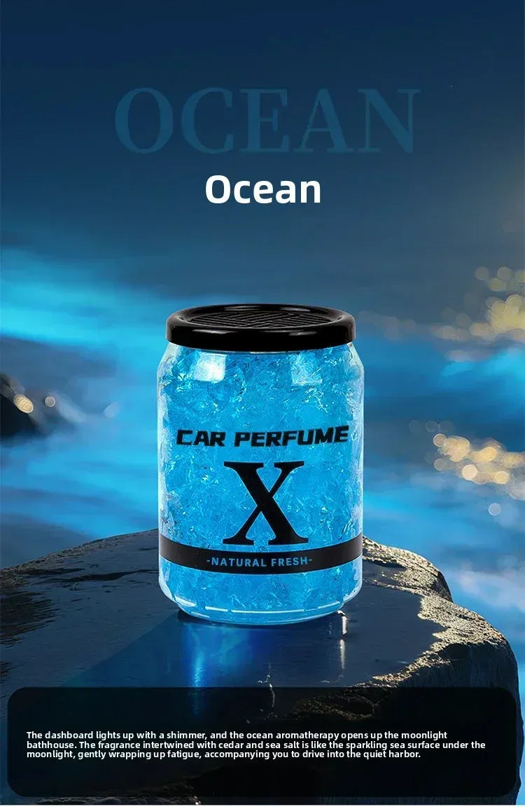 AutoFresh 220g Solid Car Perfume Air Freshener - Long-Lasting Gel