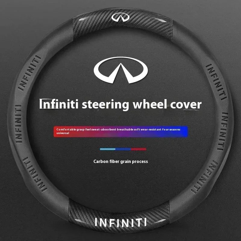 Infiniti Carbon Fiber Leather Steering Wheel Cover