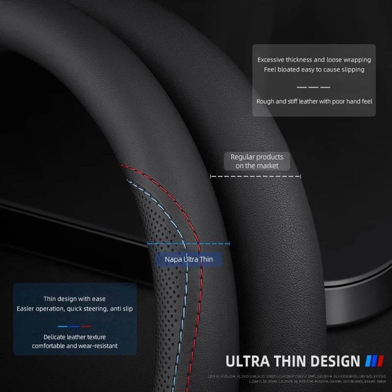 Jaguar Leather Steering Wheel Cover